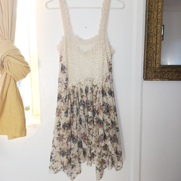 Free People Dresses & Skirts - Free People Intimately Floral Lace Slip Dress Festival Size Small